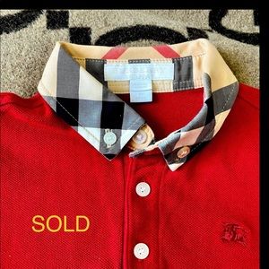 Authentic Burberry polo shirt